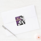 ジャズトランペット奏者のステッカー スクエアシール (封筒)