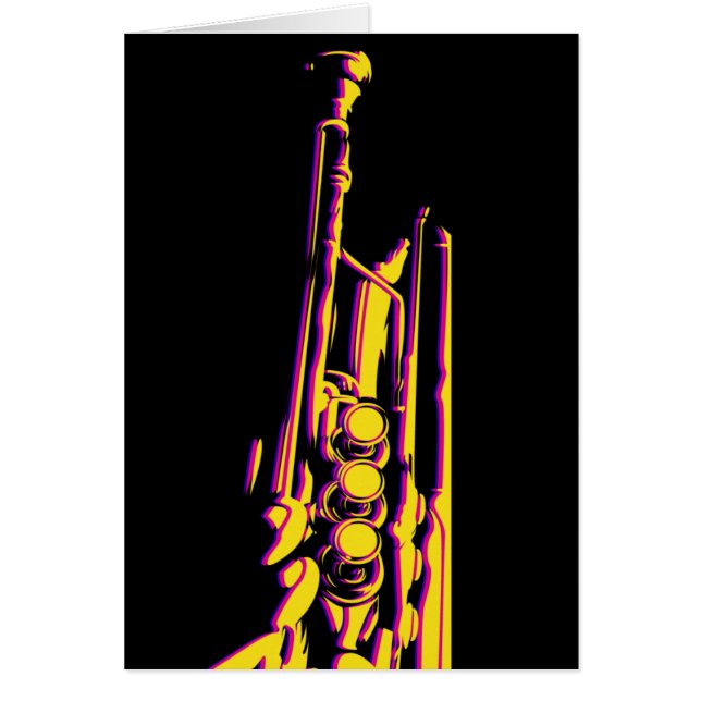 ジャズトランペット奏者カード (正面)