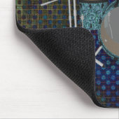 ジャズドラムキット – カスタムグリーンドラム – マウスパッド (コーナー)