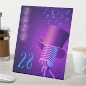 ジャズナイトクラブ テーブルナンバー オーダーメイド 台座サイン (インサイチュ)