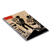 ジャズバクールンドポスターとトランペットの遊ヴィンテージ ノートブック (右側)