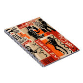 ジャズバクールンドポスターとトランペットの遊ヴィンテージ ノートブック (右側)