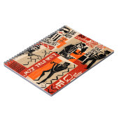 ジャズバクールンドポスターとトランペットの遊ヴィンテージ ノートブック (左側)