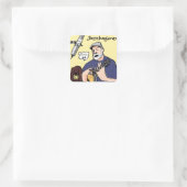 ジャズバンジョレックスステッカー スクエアシール (バッグ)