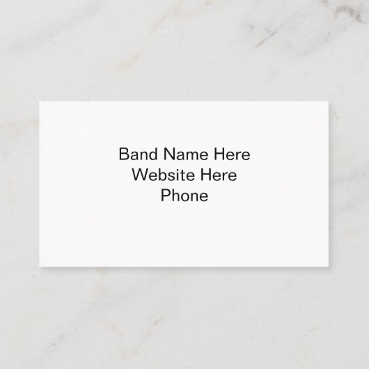 ジャズバンドの名刺 名刺 (裏面)