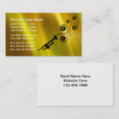 ジャズバンドの名刺 名刺 (正面/裏面)
