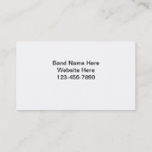 ジャズバンドの名刺 名刺 (裏面)
