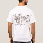 ジャズバンドアート ジャズはあなたをも魅了しない Tシャツ (裏面)