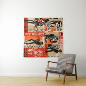 ジャズバンドクールヴィンテージポスター タペストリー (インサイチュ(横))