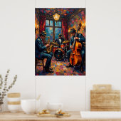 ジャズバンドパフォーマンス ポスター (キッチン)