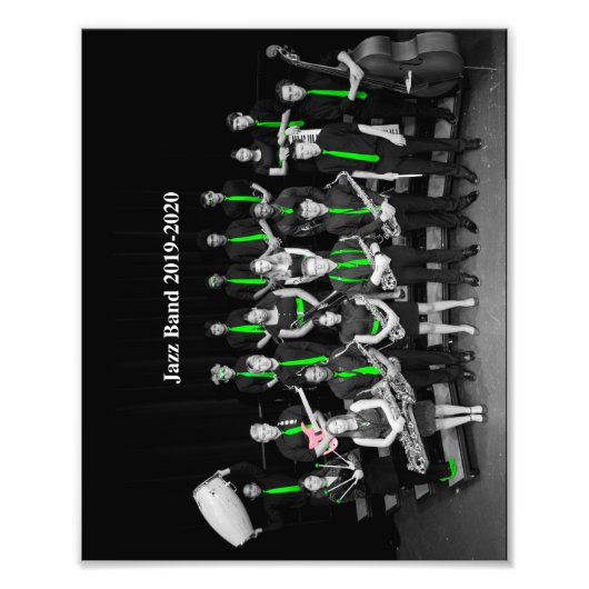 ジャズバンド2019-2020 B&W フォトプリント            (正面)