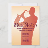 ジャズバンド イベント ご招待 テンプレート (裏面)