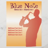 ジャズバンド イベント フライヤー テンプレート (裏面)