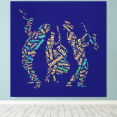 ジャズバンド キャンバスプリント (インサイチュ (ウッドフロア))