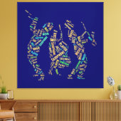 ジャズバンド キャンバスプリント (インサイチュ (リビング))