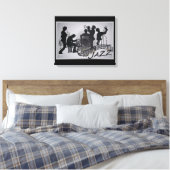 ジャズバンド キャンバスプリント (インサイチュ (寝室))