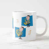 ジャズバンド ジャンボコーヒーマグカップ (右)
