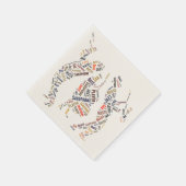 ジャズバンド スタンダードカクテルナプキン (角)