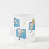 ジャズバンド フロストグラスマグカップ (正面左)