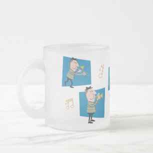 ジャズバンド フロストグラスマグカップ