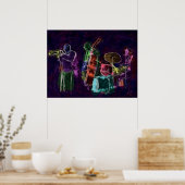 ジャズバンド ポスター (キッチン)