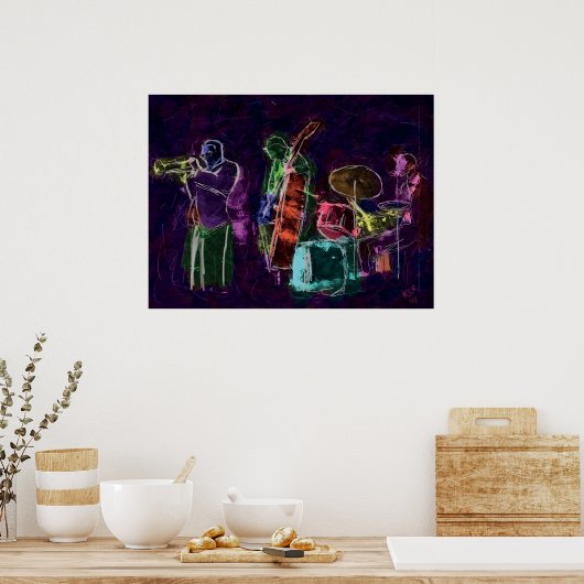 ジャズバンド ポスター (キッチン)