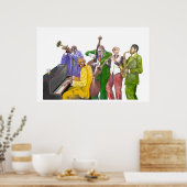 「ジャズバンド」 ポスター (キッチン)