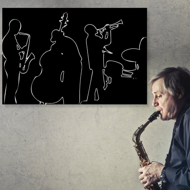 ジャズバンド メタルプリント (クリエイターアップロード済み)