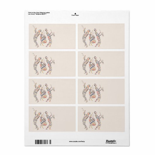 ジャズバンド ラベル (フルシート)