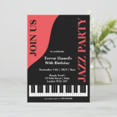 ジャズパーティーの誕生日 招待状 (スタンド正面)