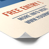 ジャズパーティー発表レトロ音楽ポスター ポスター (角)