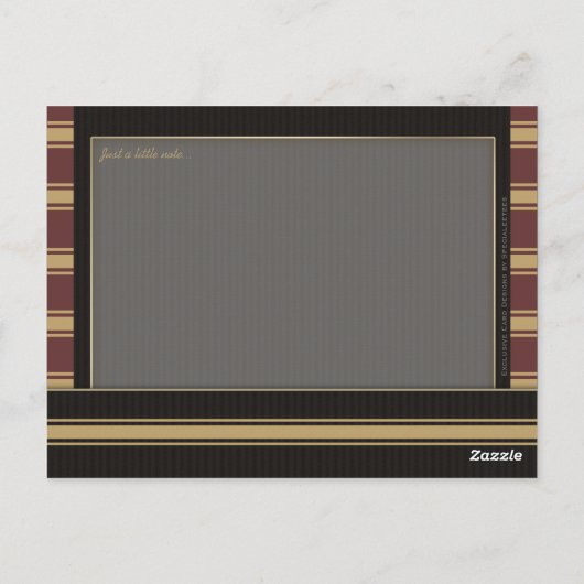 ジャズビニールレコードパーソナライズされたポストカード ポストカード (裏面)