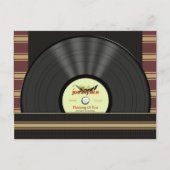 ジャズビニールレコードパーソナライズされたポストカード ポストカード (正面)