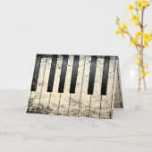 ジャズピアノ カード (黄色い花)