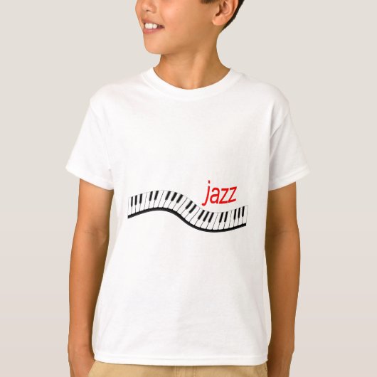 ジャズピアノ Tシャツ (正面)