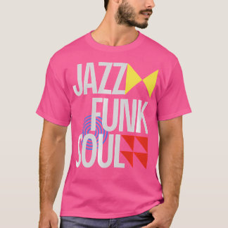 ジャズファンクソウルミニマル-レトロジャズ音楽 Tシャツ