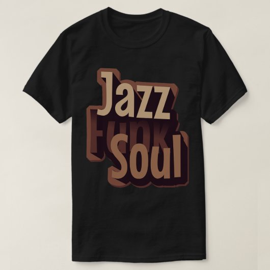 ジャズファンクソウル Tシャツ (デザイン正面)