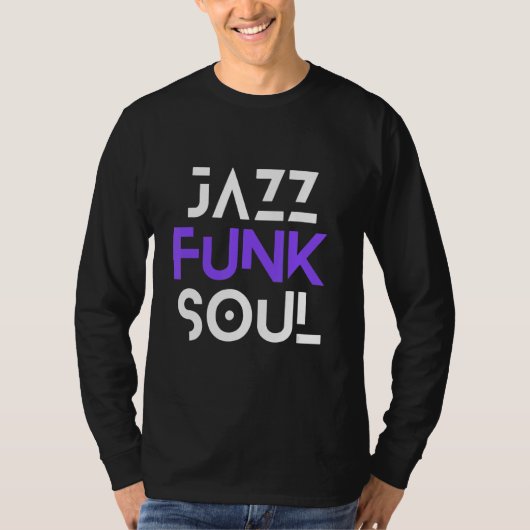 ジャズファンク&ソウルカッコいいお尻メンズウィメンズジャズ Tシャツ (正面)