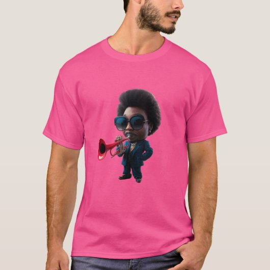 ジャズファンク&ソウル – アフロレトロヴィンテージ音楽 Tシャツ (正面)
