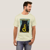 ジャズフェスティバル黒猫Tシャツ Tシャツ (正面フル)