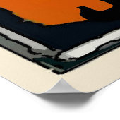 ジャズフェストアド文字ブラックキャット ポスター (角)