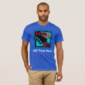 ジャズフェストギターinブルー tシャツ (正面フル)