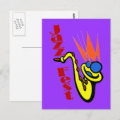 ジャズフェストサックス ポストカード (正面/裏面)