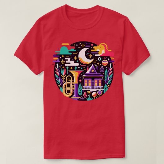 ジャズフェストニューオーリンズTシャツ Tシャツ (デザイン正面)