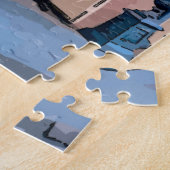 ジャズフェストフランスのクォーターコーヒーショップ ジグソーパズル (側面)