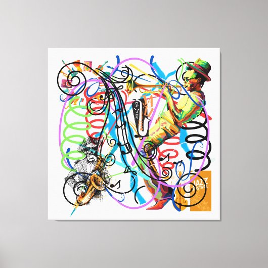 ジャズフェスト キャンバスプリント (正面)