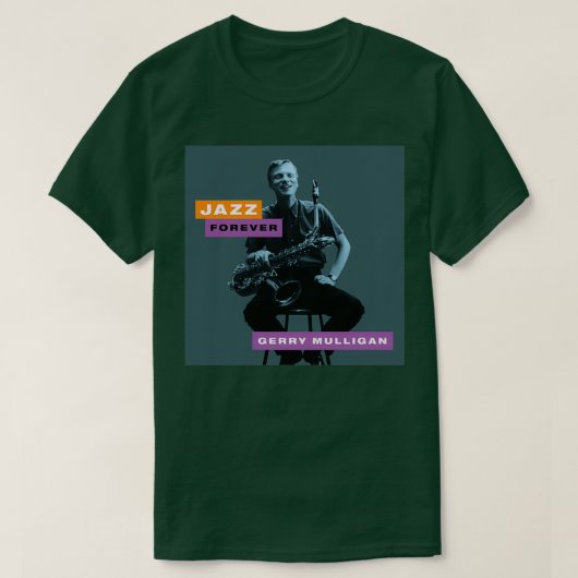 ジャズフォーエバージェリーマリガン Tシャツ (デザイン正面)