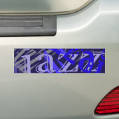 ジャズブルーオンブルー バンパーステッカー (車上)