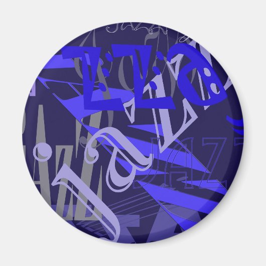 ジャズブルーオンブルー マグネット (正面)