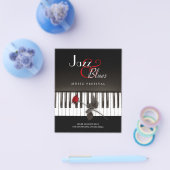 ジャズブルースミュージックフェスティバルコンサート チラシ (シングル)